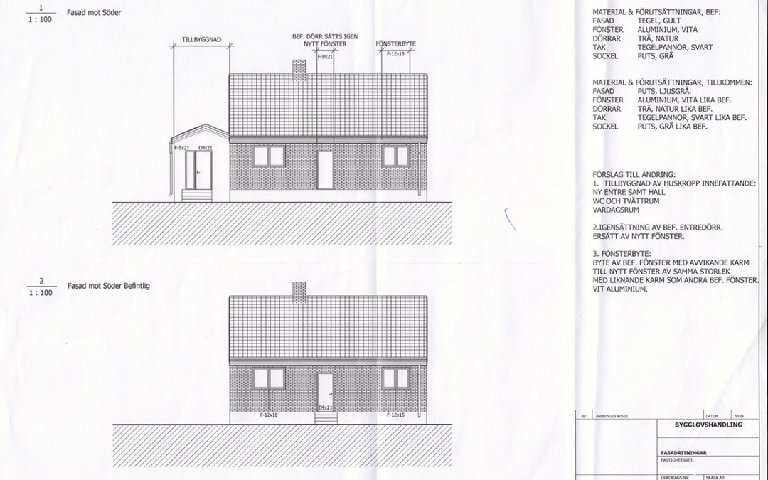 Konstruktion i HöganäsTillbyggnad av bostadshusStatus: Pågående